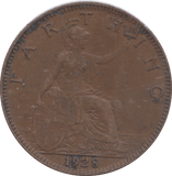1928 FARTHING ( GVF ) - FARTHING - Cambridgeshire Coins