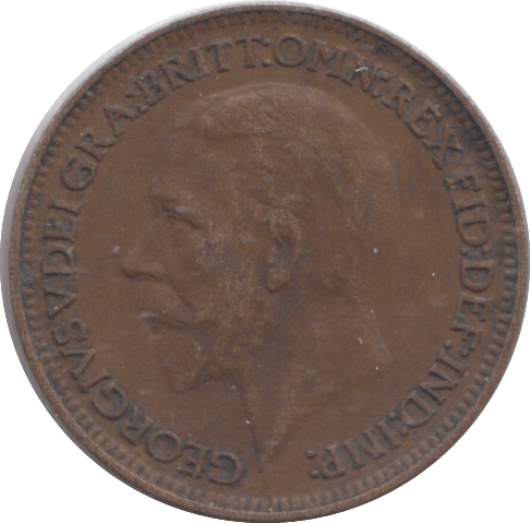 1928 FARTHING ( GVF ) - FARTHING - Cambridgeshire Coins