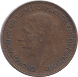 1928 FARTHING ( GVF ) - FARTHING - Cambridgeshire Coins
