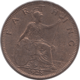 1928 FARTHING ( UNC ) - Farthing - Cambridgeshire Coins