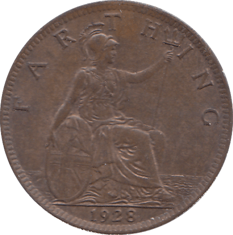 1928 FARTHING ( UNC ) - FARTHING - Cambridgeshire Coins