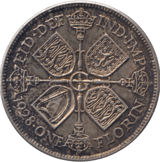 1928 FLORIN ( AUNC ) - FLORIN - Cambridgeshire Coins