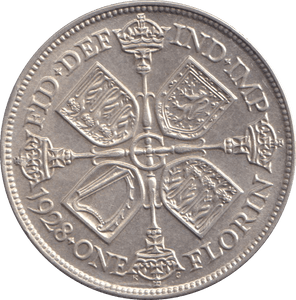 1928 FLORIN ( AUNC ) - FLORIN - Cambridgeshire Coins