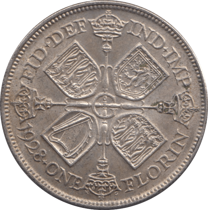 1928 FLORIN ( AUNC ) - FLORIN - Cambridgeshire Coins