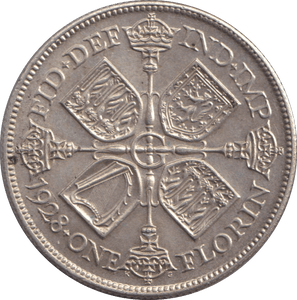 1928 FLORIN ( EF ) - FLORIN - Cambridgeshire Coins