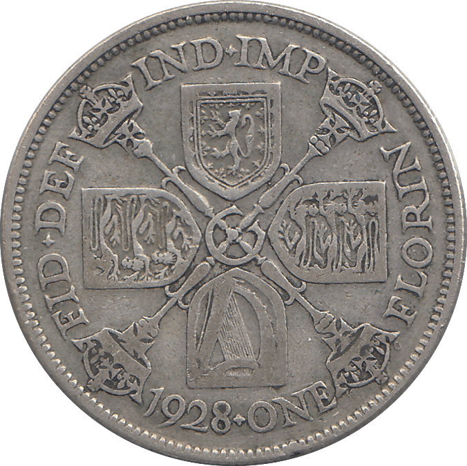 1928 FLORIN ( NF ) - FLORIN - Cambridgeshire Coins