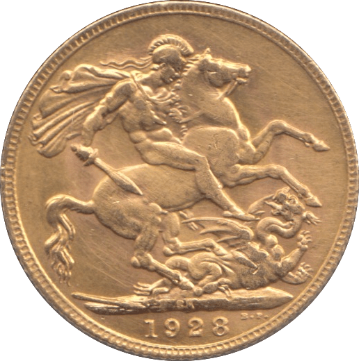 1928 GOLD SOVEREIGN ( AUNC ) I PRETORIA MINT - SOVEREIGN - Cambridgeshire Coins
