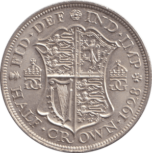 1928 HALFCROWN ( AUNC ) - HALFCROWN - Cambridgeshire Coins