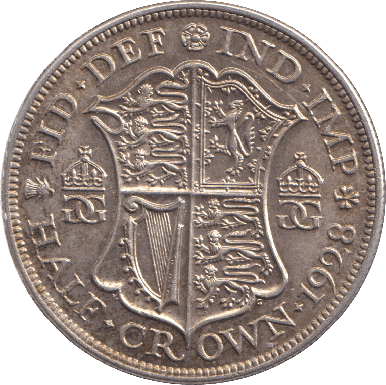1928 HALFCROWN ( AUNC ) - HALFCROWN - Cambridgeshire Coins