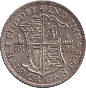 1928 HALFCROWN ( AUNC ) - HALFCROWN - Cambridgeshire Coins