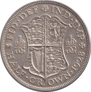 1928 HALFCROWN ( EF ) - HALFCROWN - Cambridgeshire Coins