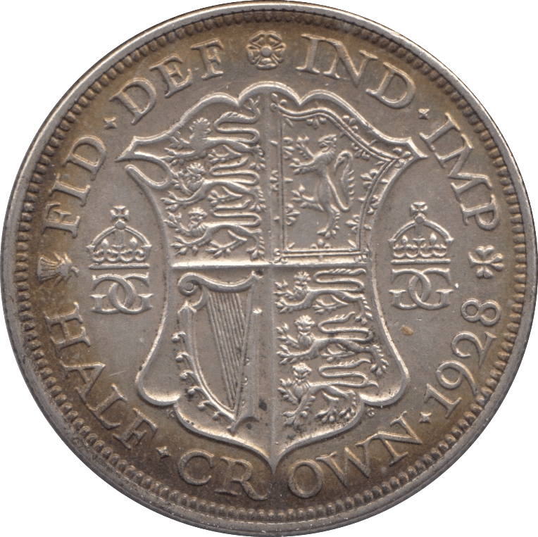 1928 HALFCROWN ( EF ) - Halfcrown - Cambridgeshire Coins