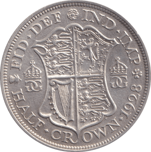 1928 HALFCROWN ( EF ) - Halfcrown - Cambridgeshire Coins