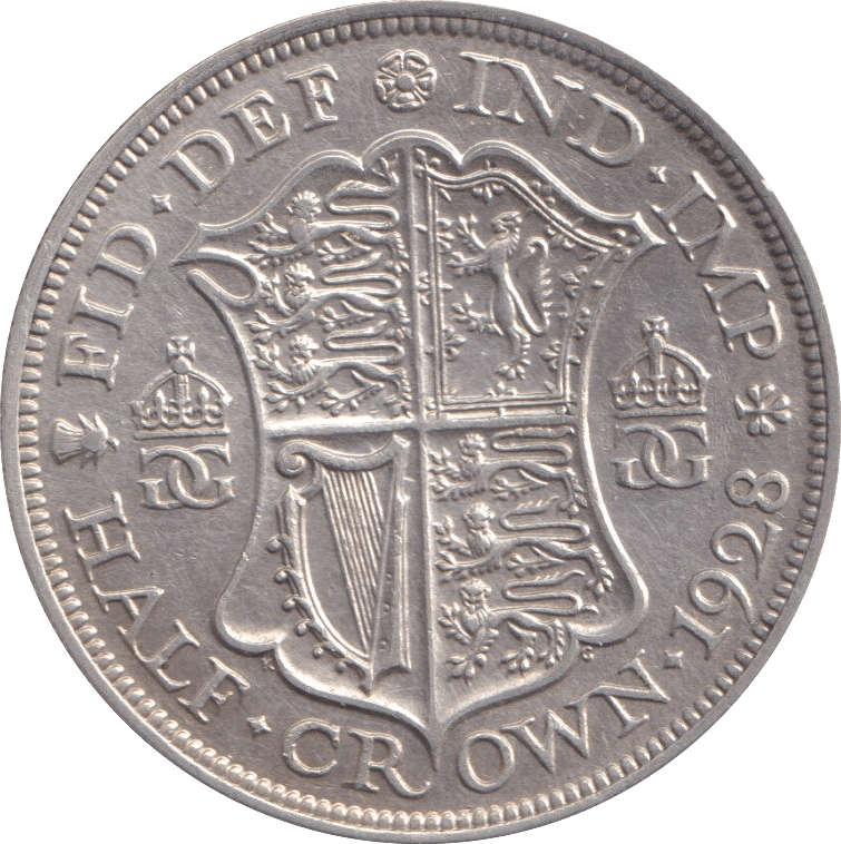 1928 HALFCROWN ( EF ) - Halfcrown - Cambridgeshire Coins
