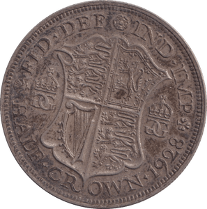 1928 HALFCROWN ( EF ) - HALFCROWN - Cambridgeshire Coins