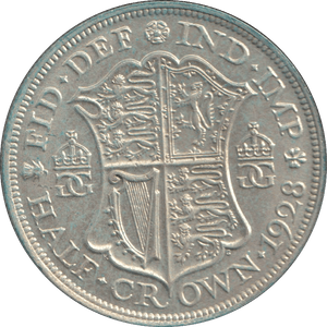 1928 HALFCROWN ( EF ) - HALFCROWN - Cambridgeshire Coins