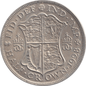 1928 HALFCROWN ( EF ) - Halfcrown - Cambridgeshire Coins