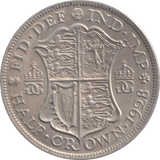 1928 HALFCROWN ( EF ) - Halfcrown - Cambridgeshire Coins