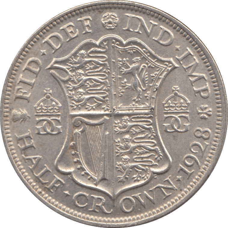 1928 HALFCROWN ( EF ) - Halfcrown - Cambridgeshire Coins