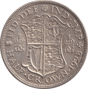 1928 HALFCROWN ( EF ) - WORLD COINS - Cambridgeshire Coins