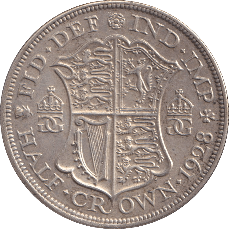 1928 HALFCROWN ( EF ) - WORLD COINS - Cambridgeshire Coins