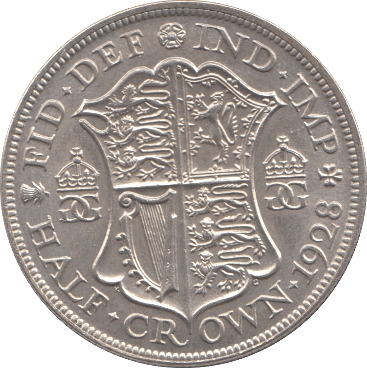1928 HALFCROWN ( UNC ) - HALFCROWN - Cambridgeshire Coins