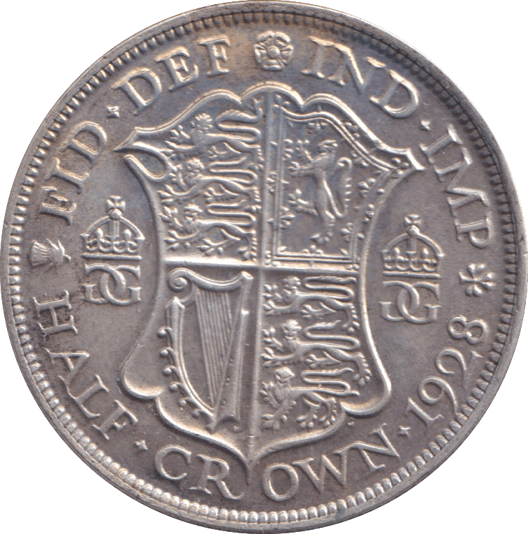 1928 HALFCROWN ( UNC ) - HALFCROWN - Cambridgeshire Coins