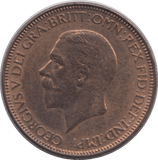 1928 HALFPENNY ( UNC ) - Halfpenny - Cambridgeshire Coins