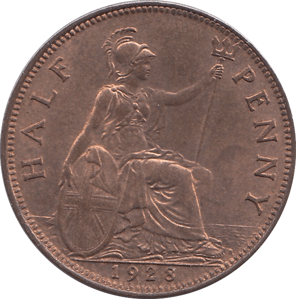 1928 HALFPENNY ( UNC ) - HALFPENNY - Cambridgeshire Coins