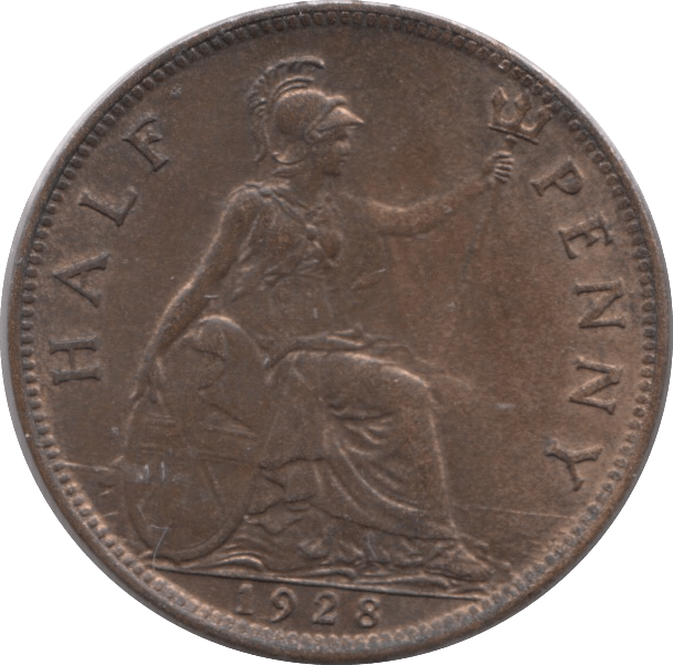 1928 HALFPENNY ( UNC ) - Halfpenny - Cambridgeshire Coins