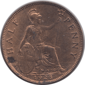 1928 HALFPENNY ( UNC ) - Halfpenny - Cambridgeshire Coins