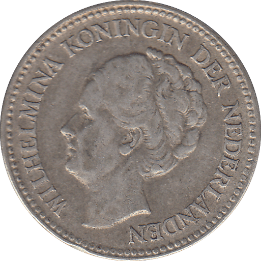 1928 NETHERLANDS HALF GULDEN - WORLD COINS - Cambridgeshire Coins