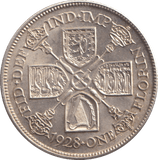 1928 ONE FLORIN ( AUNC ) - WORLD COINS - Cambridgeshire Coins