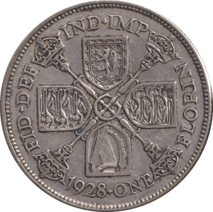 1928 ONE FLORIN ( VF ) - FLORIN - Cambridgeshire Coins