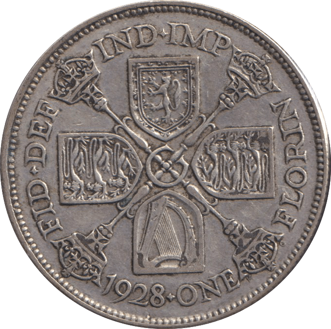 1928 ONE FLORIN ( VF ) - FLORIN - Cambridgeshire Coins