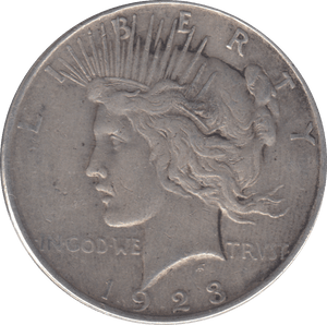 1928 PEACE DOLLAR USA - WORLD COINS - Cambridgeshire Coins