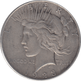 1928 PEACE DOLLAR USA - WORLD COINS - Cambridgeshire Coins