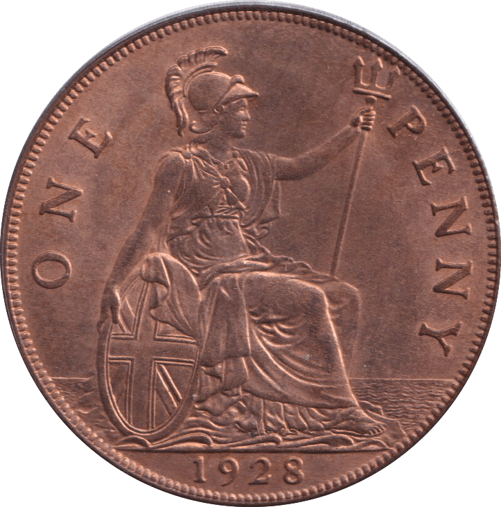 1928 PENNY ( AUNC ) - PENNY - Cambridgeshire Coins