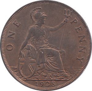 1928 PENNY ( AUNC ) - PENNY - Cambridgeshire Coins
