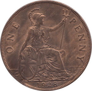 1928 PENNY ( UNC ) - PENNY - Cambridgeshire Coins