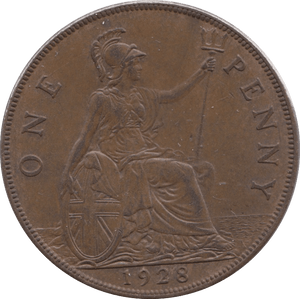 1928 PENNY ( UNC ) - Penny - Cambridgeshire Coins