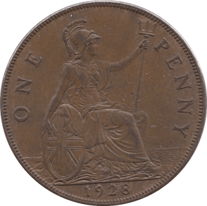 1928 PENNY ( UNC ) - Penny - Cambridgeshire Coins