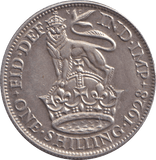 1928 SHILLING ( AUNC ) - SHILLING - Cambridgeshire Coins