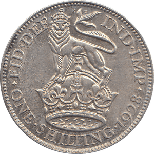 1928 SHILLING ( AUNC ) - SHILLING - Cambridgeshire Coins