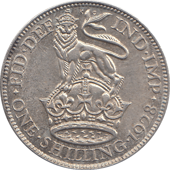 1928 SHILLING ( AUNC ) - SHILLING - Cambridgeshire Coins