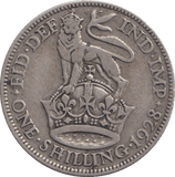 1928 SHILLING ( FINE ) - SHILLING - Cambridgeshire Coins
