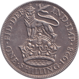 1928 SHILLING ( UNC ) ENGLISH - SHILLING - Cambridgeshire Coins