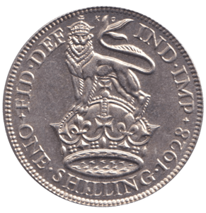 1928 SHILLING ( UNC ) - SHILLING - Cambridgeshire Coins