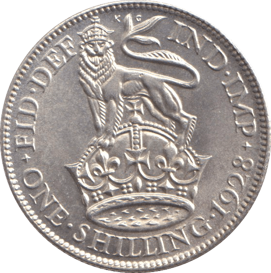 1928 SHILLING ( UNC ) - SHILLING - Cambridgeshire Coins