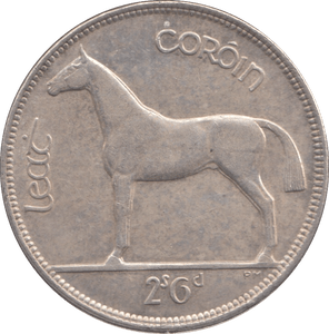 1928 SILVER IRELAND HALF CROWN ( UNC ) - SILVER WORLD COINS - Cambridgeshire Coins